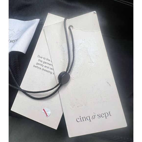 Cinq a Sept Black Pleated Wide Leg Pant NWT Size 6 - Picture 8 of 10